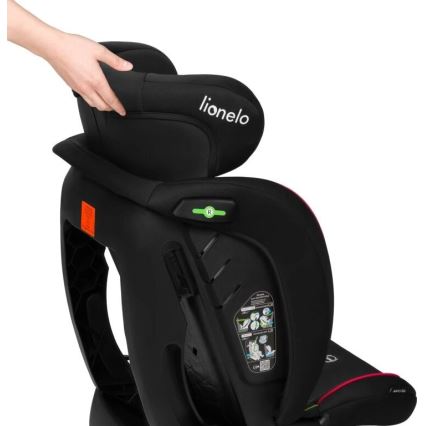 Lionelo - Autosjedalica AART i-Size 40-150 cm crna/crvena