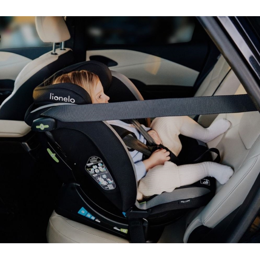 Lionelo - Autosjedalica AART i-Size 40-150 cm crna/siva