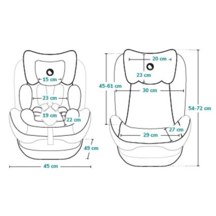 Lionelo - Autosjedalica AART i-Size 40-150 cm crna/siva