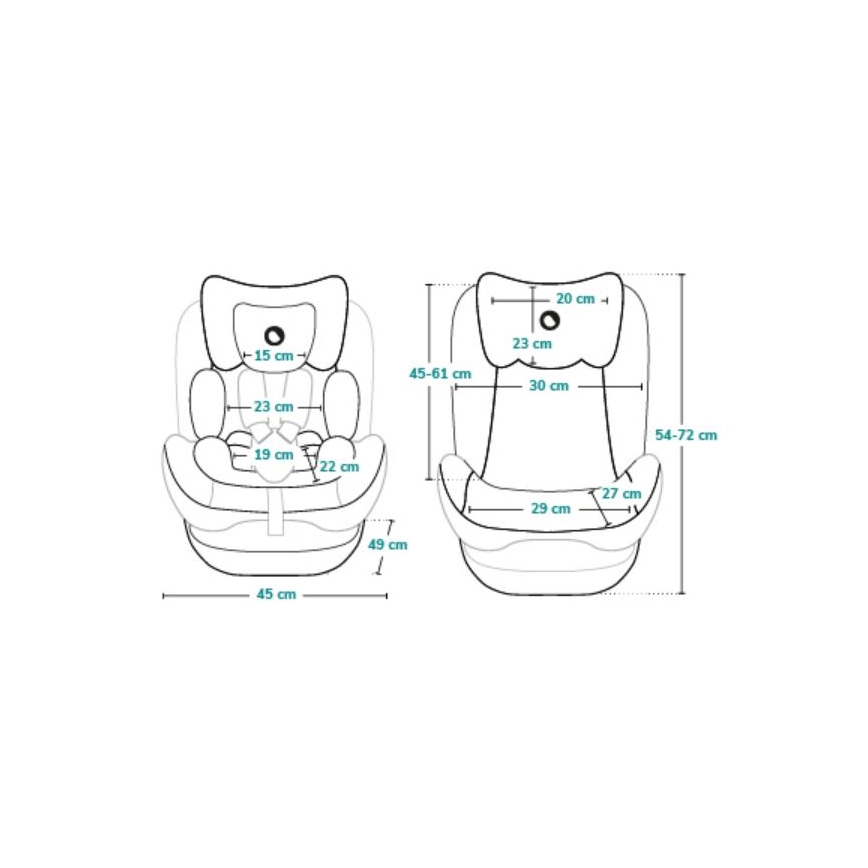 Lionelo - Autosjedalica AART i-Size 40-150 cm crna/siva