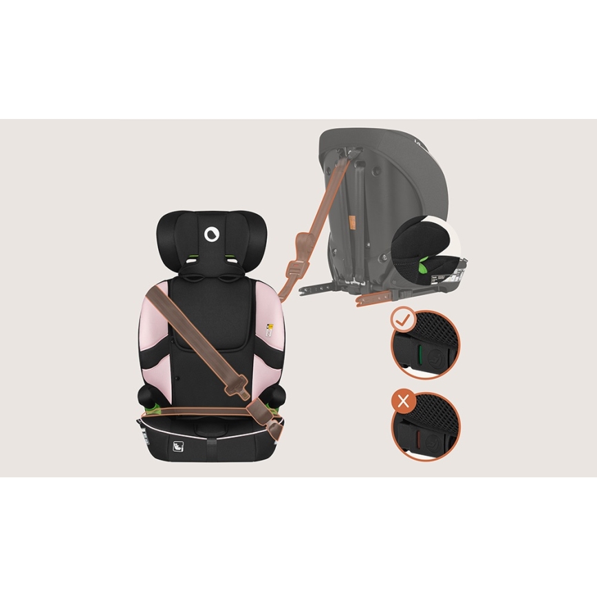 Lionelo - Autosjedalica BILLY i-Size 76-150 cm Baby Pink