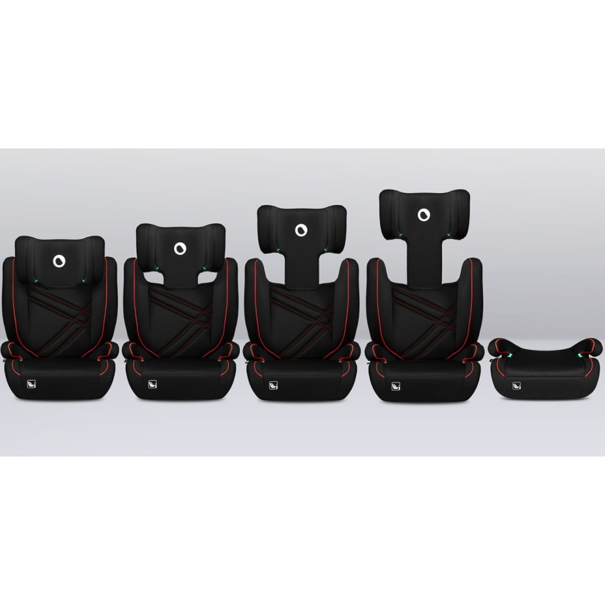 Lionelo - Autosjedalica HUGO i-Size 100-150 cm crna/crvena