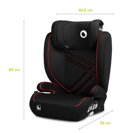 Lionelo - Autosjedalica HUGO i-Size 100-150 cm crna/crvena