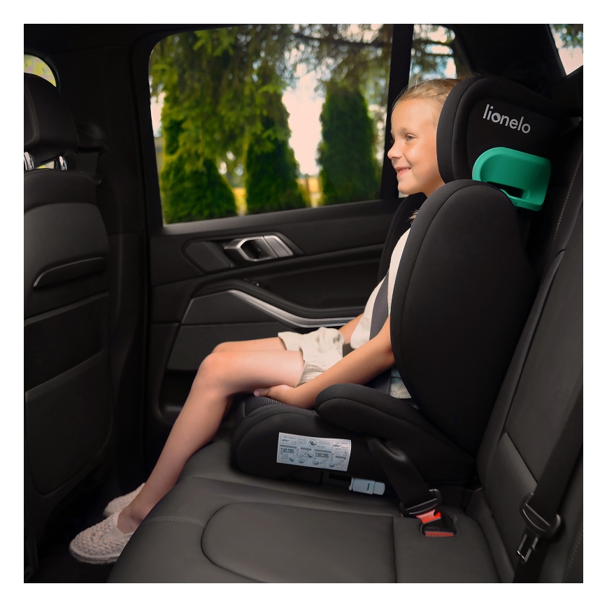 Lionelo - Autosjedalica HUGO i-Size 100-150 cm crna/siva