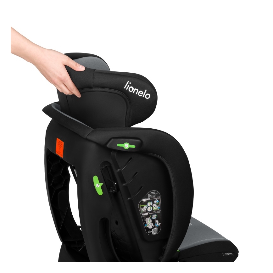 Lionelo - Autosjedalica IZZY i-Size 40-150 cm Crno-siva