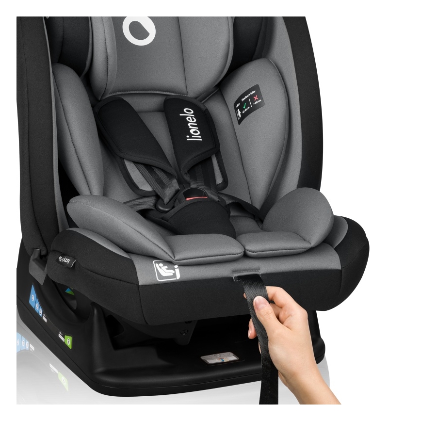 Lionelo - Autosjedalica IZZY i-Size 40-150 cm Crno-siva