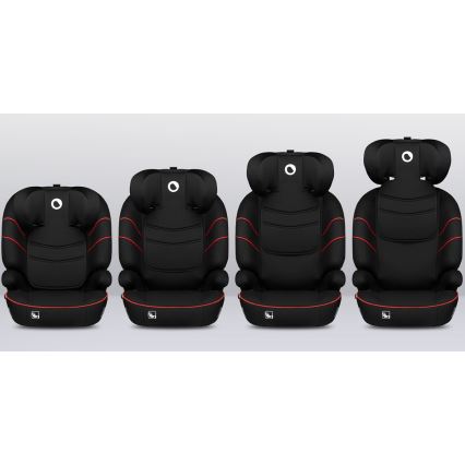 Lionelo - Autosjedalica LARS i-Size 100-150 cm crna/crvena