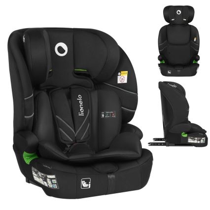 Lionelo - Autosjedalica LEVI FIX i-Size 76-150 cm Crni Karbon