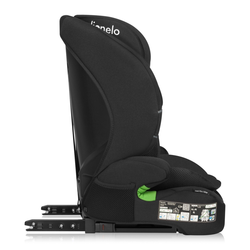 Lionelo - Autosjedalica LEVI FIX i-Size 76-150 cm Crni Karbon