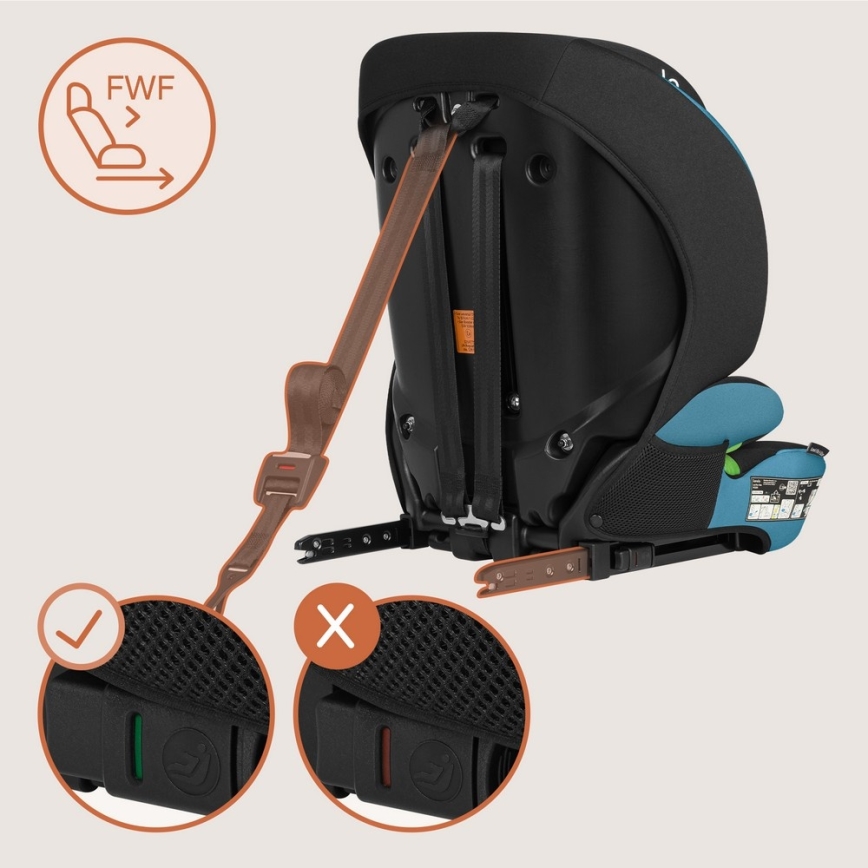 Lionelo - Autosjedalica LEVI FIX i-Size 76-150 cm Kobaltno plava