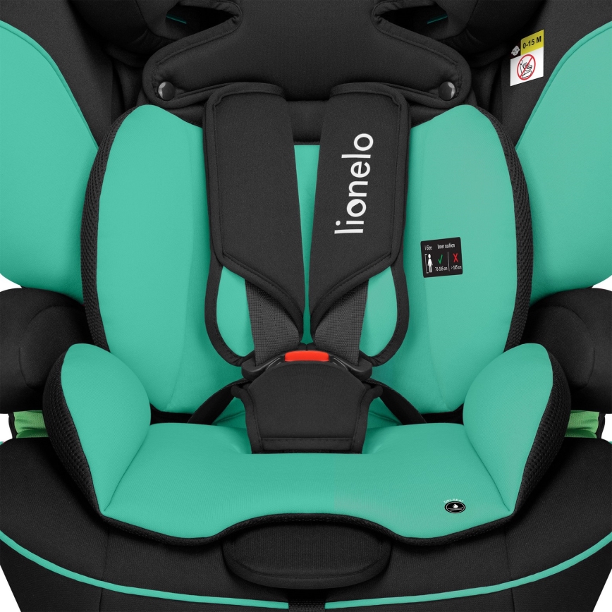 Lionelo - Autosjedalica LEVI i-Size 76-150 cm Smaragdno zelena