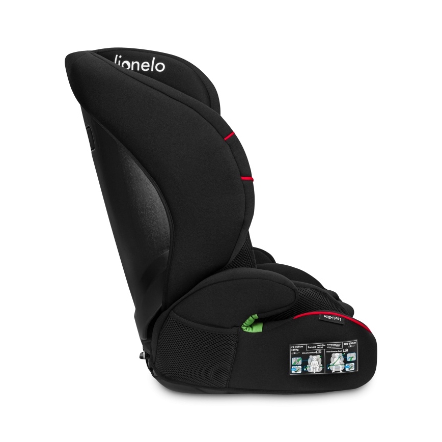 Lionelo - Autosjedalica LEVI i-Size 76-150 cm Sporty Black