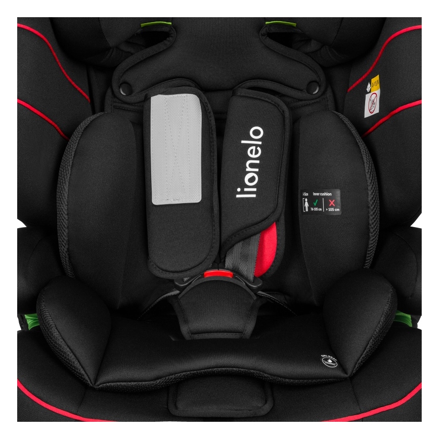 Lionelo - Autosjedalica LEVI i-Size 76-150 cm Sporty Black