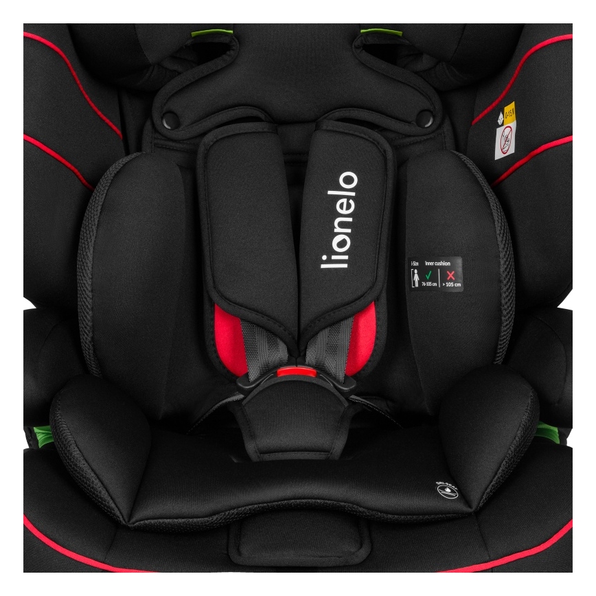 Lionelo - Autosjedalica LEVI i-Size 76-150 cm Sporty Black