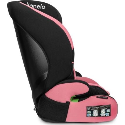 Lionelo - Autosjedalica LEVI ONE i-Size 76-150 cm crna/ružičasta