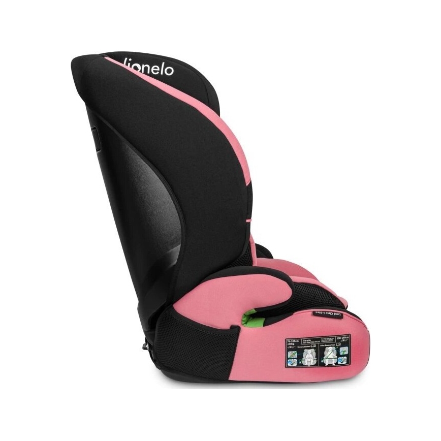Lionelo - Autosjedalica LEVI ONE i-Size 76-150 cm crna/ružičasta