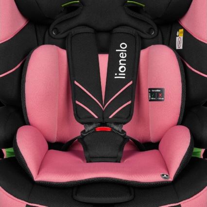 Lionelo - Autosjedalica LEVI ONE i-Size 76-150 cm crna/ružičasta