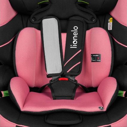 Lionelo - Autosjedalica LEVI ONE i-Size 76-150 cm crna/ružičasta