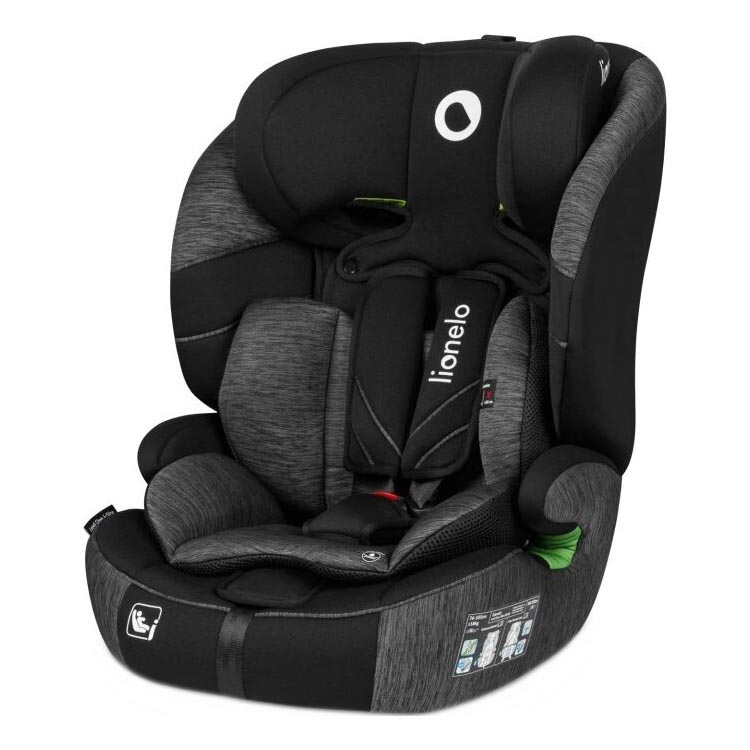 Lionelo - Autosjedalica LEVI ONE i-Size 76-150 cm crna/siva