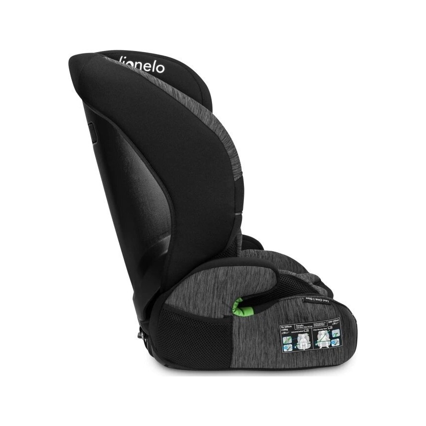 Lionelo - Autosjedalica LEVI ONE i-Size 76-150 cm crna/siva