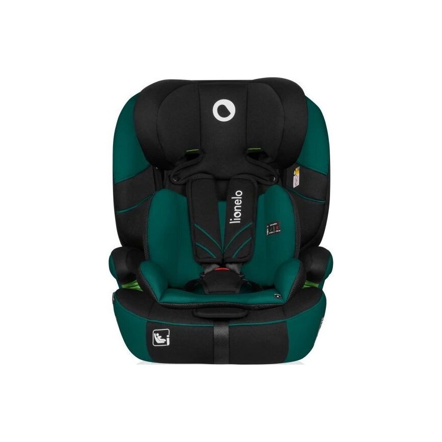 Lionelo - Autosjedalica LEVI ONE i-Size 76-150 cm crna/zelena