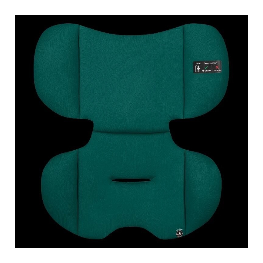 Lionelo - Autosjedalica LEVI ONE i-Size 76-150 cm crna/zelena