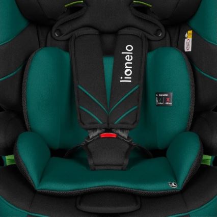 Lionelo - Autosjedalica LEVI ONE i-Size 76-150 cm crna/zelena