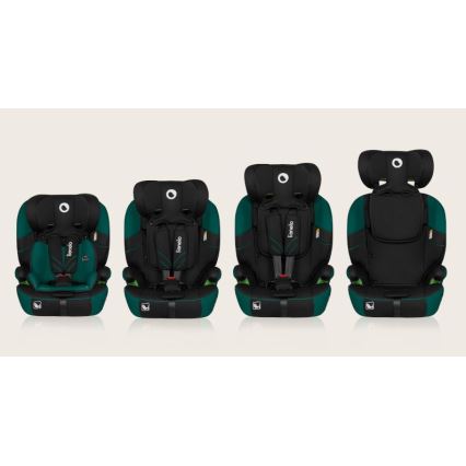 Lionelo - Autosjedalica LEVI ONE i-Size 76-150 cm crna/zelena
