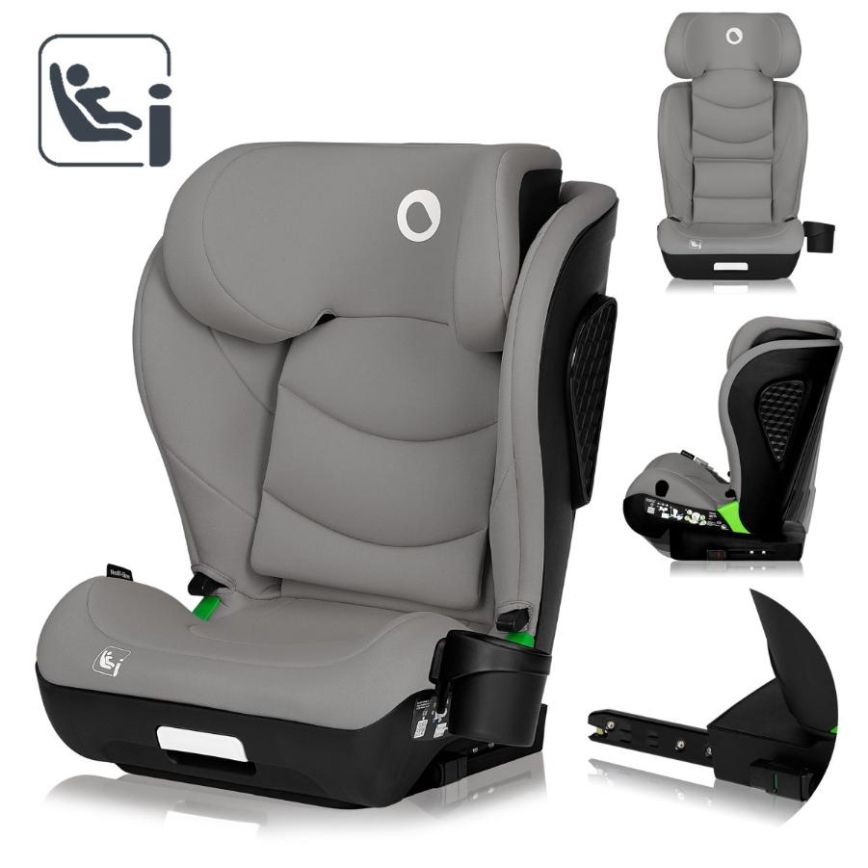 Lionelo - Autosjedalica NEAL i-Size 100-150 cm Siva Concrete