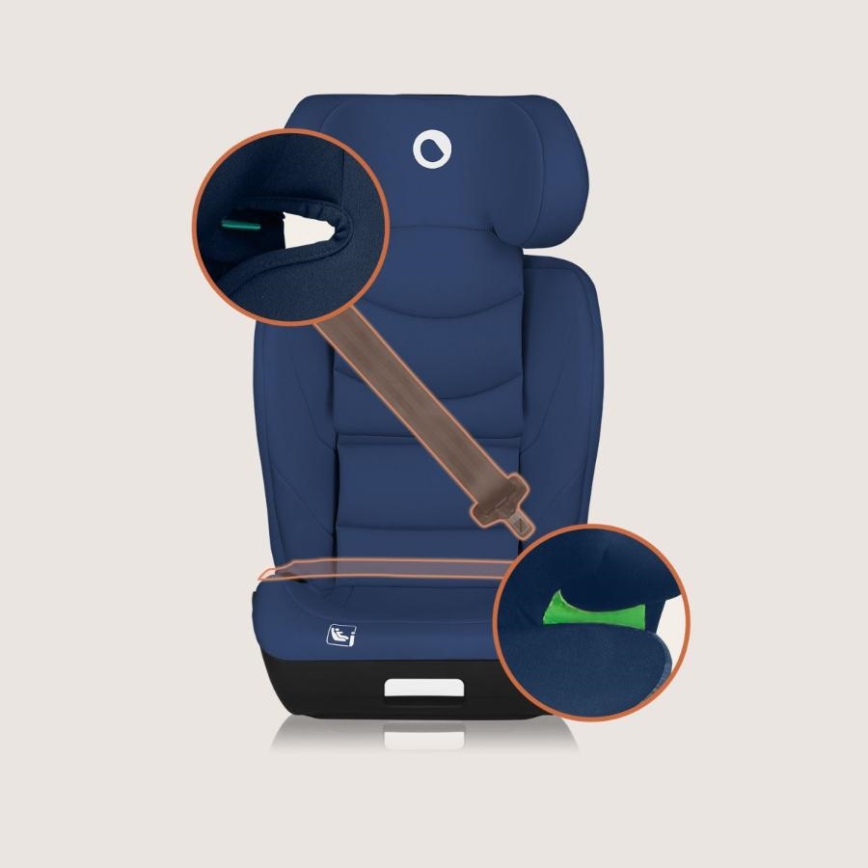 Lionelo - Autosjedalica NEAL i-Size 100-150 cm tamnoplava