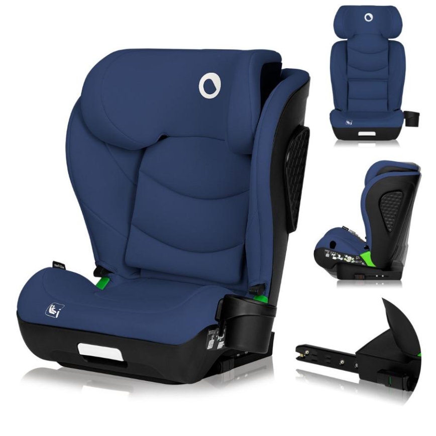 Lionelo - Autosjedalica NEAL i-Size 100-150 cm tamnoplava
