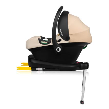 Lionelo - Autosjedalica s bazom ASTRID SET i-Size 40-87 cm Bež pijesak