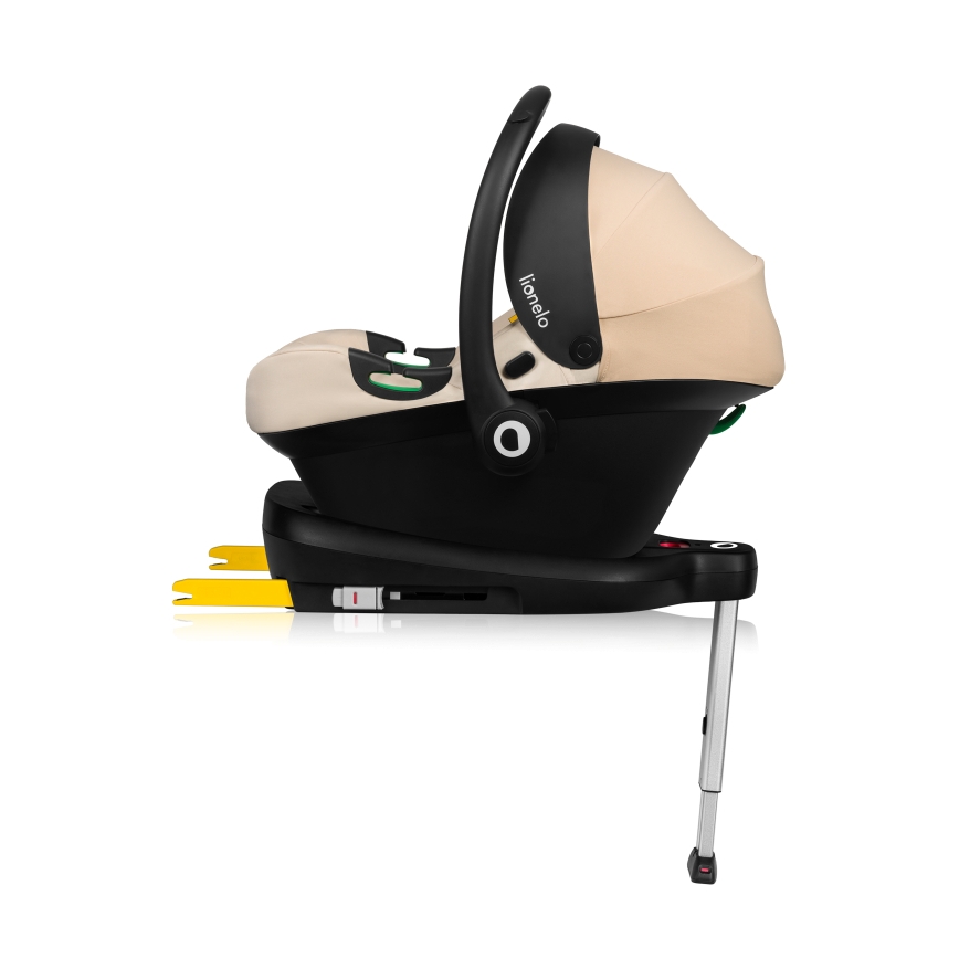 Lionelo - Autosjedalica s bazom ASTRID SET i-Size 40-87 cm Bež pijesak