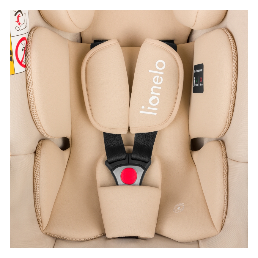 Lionelo - Autosjedalica s bazom ASTRID SET i-Size 40-87 cm Bež pijesak