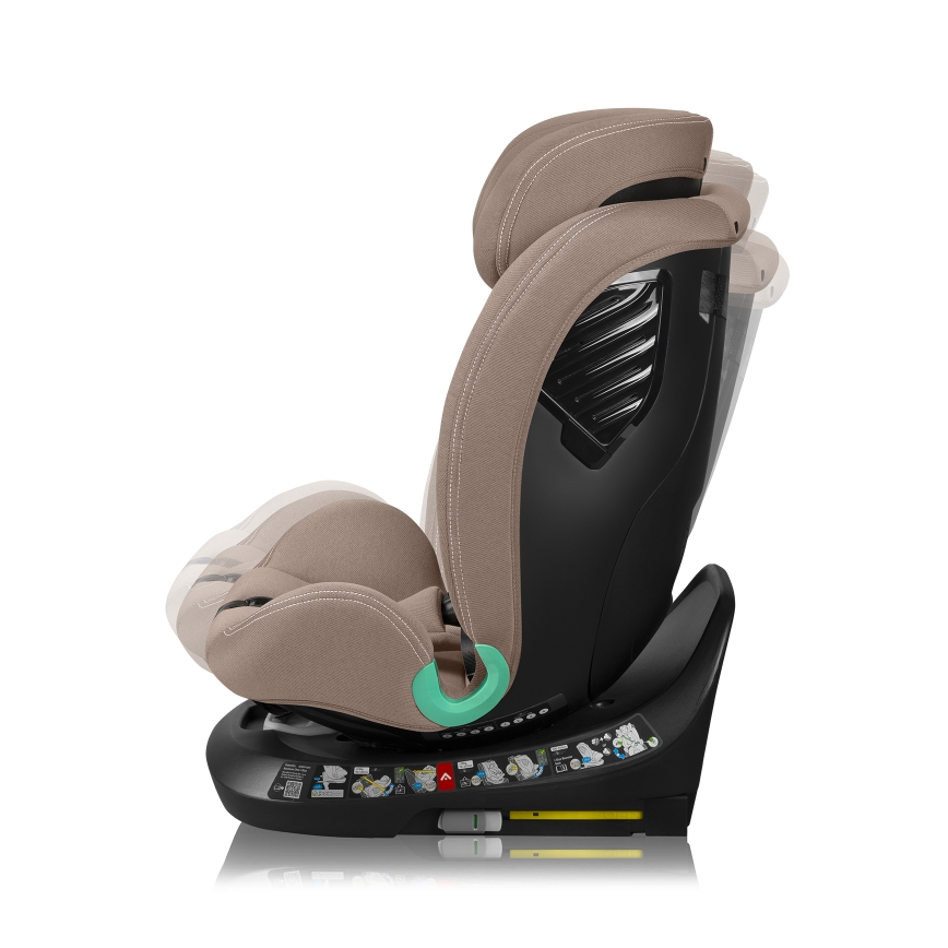 Lionelo - Autosjedalica s rotirajućom bazom BASTIAAN ONE i-Size 40-150 cm Bež Pijesak