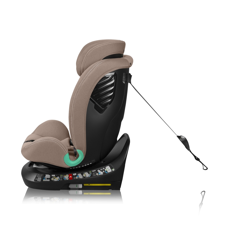 Lionelo - Autosjedalica s rotirajućom bazom BASTIAAN ONE i-Size 40-150 cm Bež Pijesak