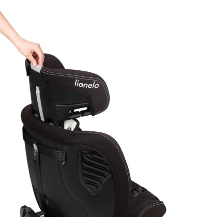 Lionelo - Rotirajuća autosjedalica s bazom BASTIAAN ONE i-Size 40-150 cm Black Carbon