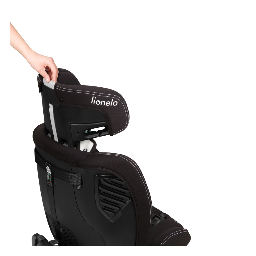 Lionelo - Rotirajuća autosjedalica s bazom BASTIAAN ONE i-Size 40-150 cm Black Carbon