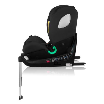 Lionelo - Rotirajuća autosjedalica s bazom BRAAM AIR i-Size 40-150 cm Crni karbon