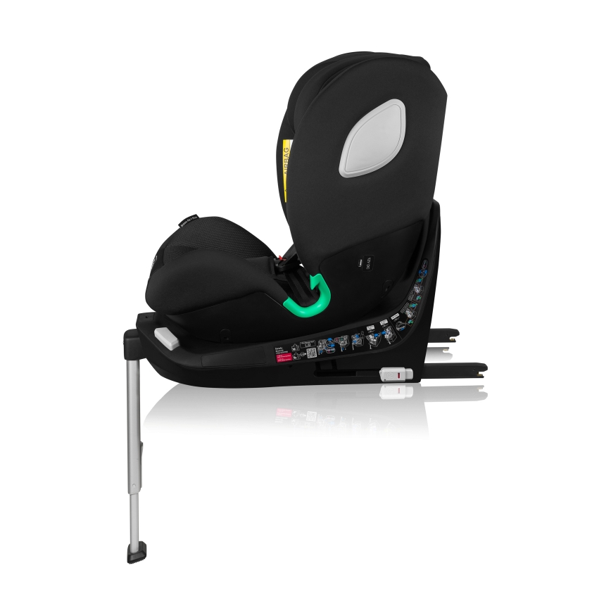 Lionelo - Rotirajuća autosjedalica s bazom BRAAM AIR i-Size 40-150 cm Crni karbon