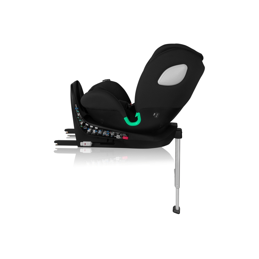 Lionelo - Rotirajuća autosjedalica s bazom BRAAM AIR i-Size 40-150 cm Crni karbon