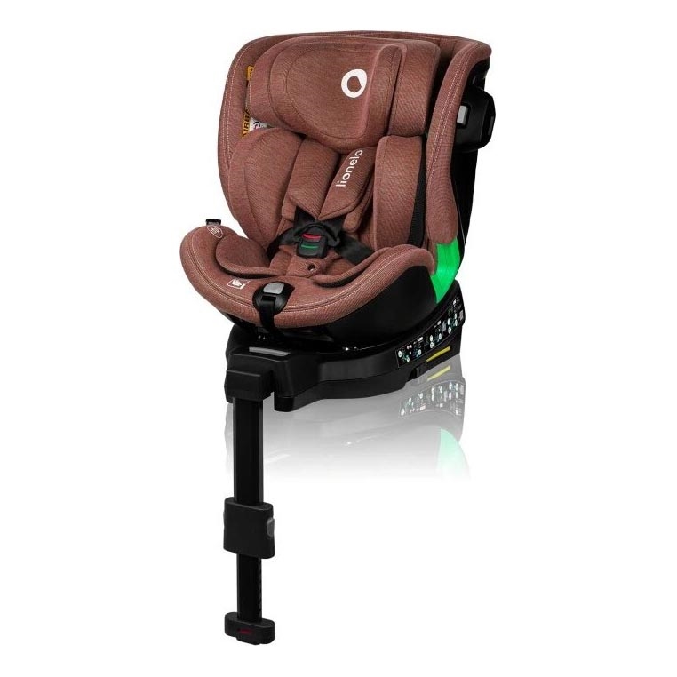 Lionelo - Autosjedalica s bazom rotirajuća HARMONY i-Size 40-150 cm cigla