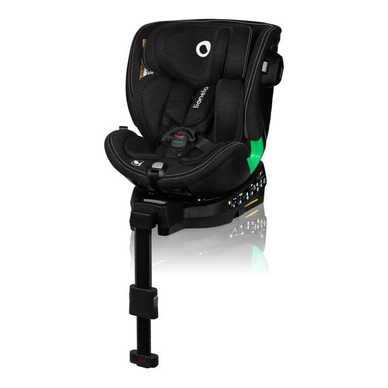 Lionelo - Autosjedalica s bazom rotirajuća HARMONY i-Size 40-150 cm crna