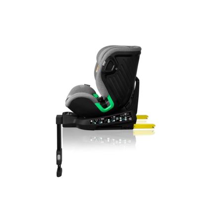 Lionelo - Autosjedalica s bazom rotirajuća HARMONY i-Size 40-150 cm crna/siva