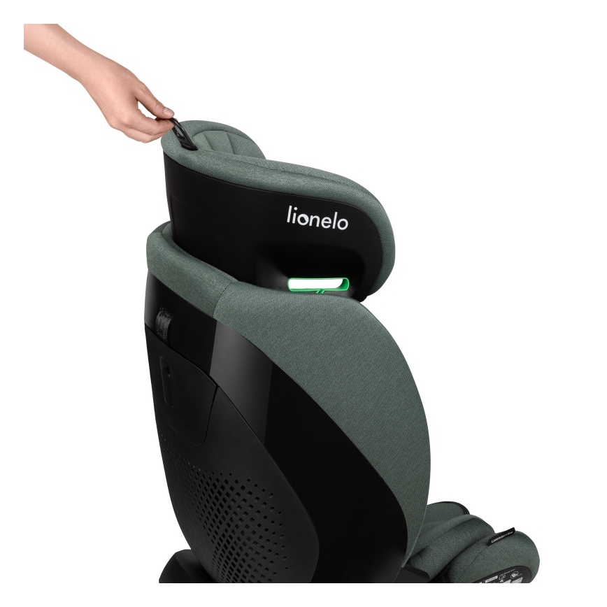 Lionelo - Autosjedalica s rotirajućom bazom LAVENDER i-Size 76-150 cm zelena pistacija