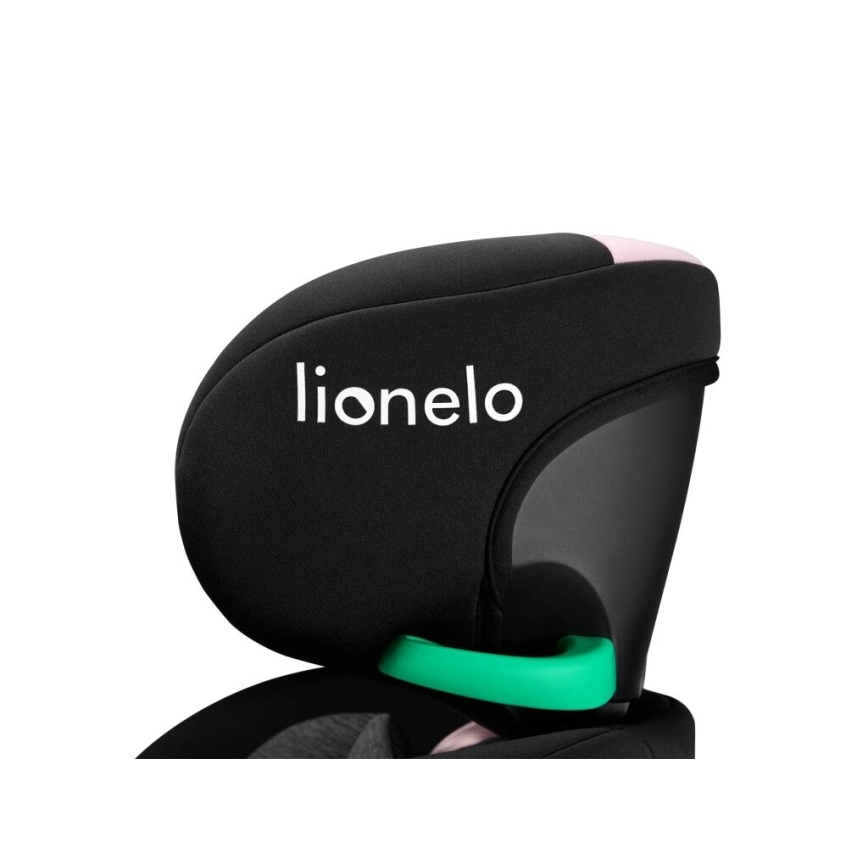 Lionelo - Autosjedalica s bazom rotirajuća NAVY i-Size 40-150 cm crna/ružičasta