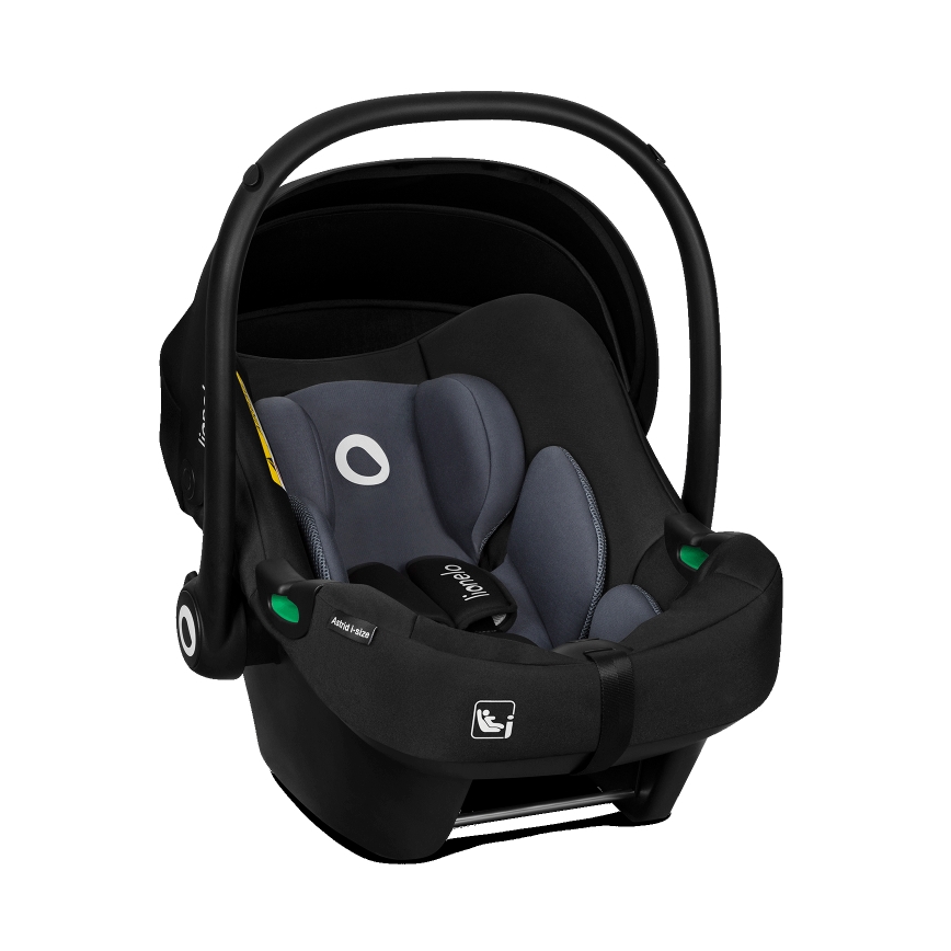 Lionelo - Autosjedalica s rotirajućom bazom ASTRID SET i-Size 40-87 cm crno-siva