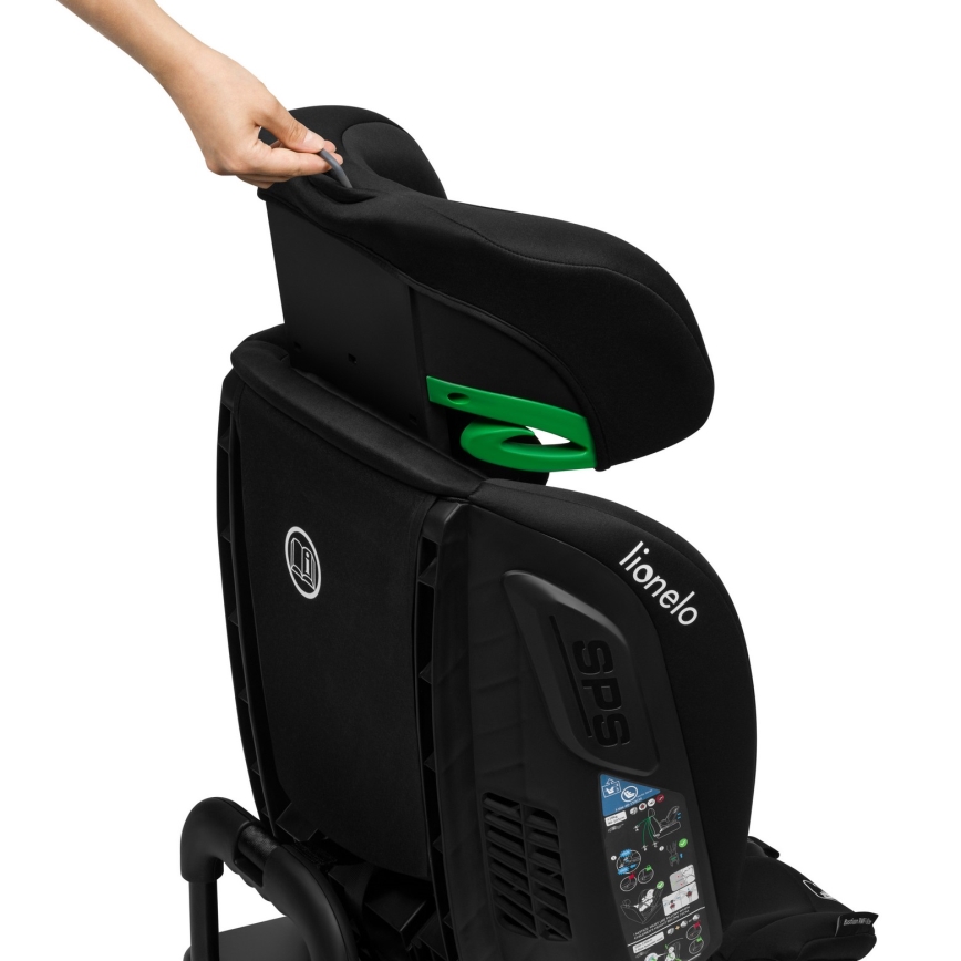 Lionelo - Autosjedalica s rotirajućom bazom BASTIAAN i-Size 40-150 cm crni karbon