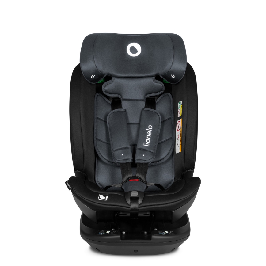 Lionelo - Autosjedalica s rotirajućom bazom BASTIAAN i-Size 40-150 cm Grey Stone