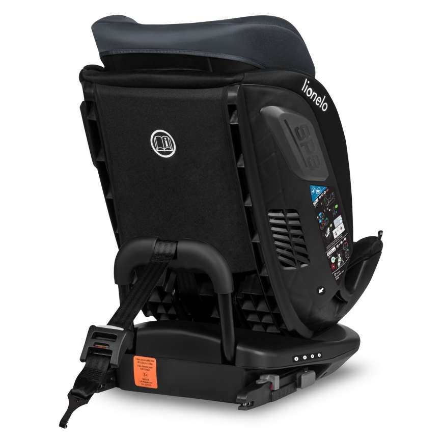 Lionelo - Autosjedalica s rotirajućom bazom BASTIAAN i-Size 40-150 cm Grey Stone